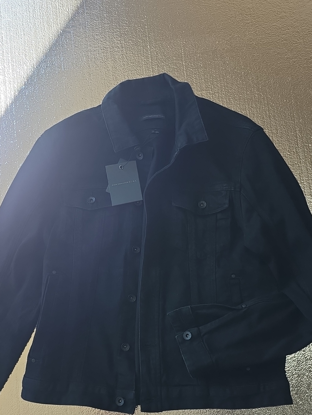 John Varvatos TRUCKER DENIM JACKET Sz MED